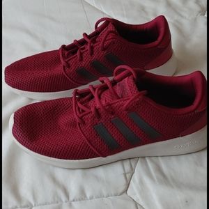 Adidas maroon athletic sneakers